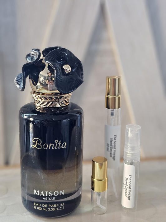 Coffee Vanilla Perfume Sample: Maison Asrar Bonita, Travel Size