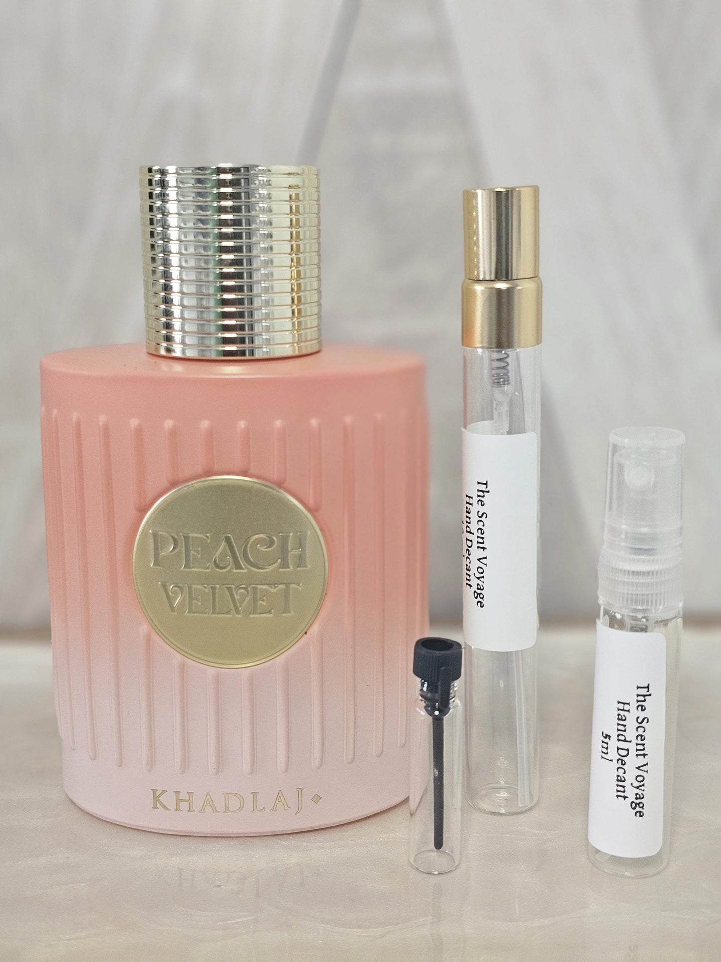 Peach Velvet Perfume Sample - Khadlaj Gourmand Fragrance