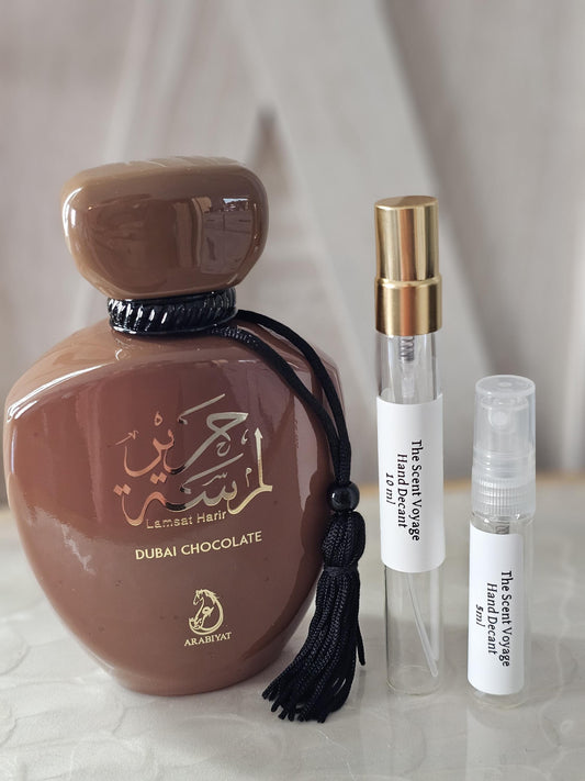 Dubai Chocolate Perfume Sample: Arabiyat Gourmand Fragrance