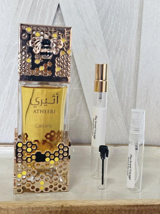 Atheeri Lattafa | Travel Size | Perfume Sample | Middle Eastern Fragrance Sample 1ml | 2Ml | 5Ml |