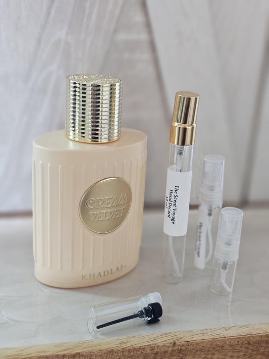 Cream Velvet Fragrance Sample | Sweet Gourmand Parfum | Mini Size 1ml, 2ml, 5ml